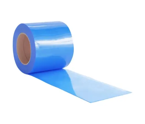 Durvju Aizkars, Zils, 200 Mm X 1,6 Mm, 50 M, Pvc Vidaxl