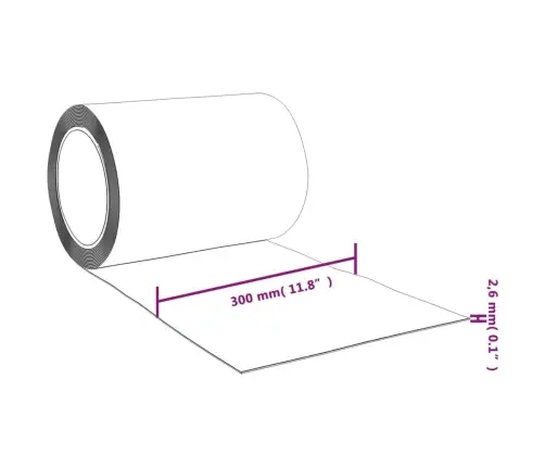 Durų Užuolaida, Mėlyna, 300Mmx2,6Mm, 25M, Pvc
