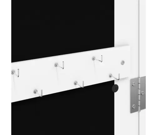 Seinale Kinnitatav Peegliga Ehetekapp, Valge, 30 X 8,5 X 106 Cm