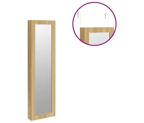 Seinale Kinnitatav Peegliga Ehetekapp, 30 X 8,5 X 106 Cm