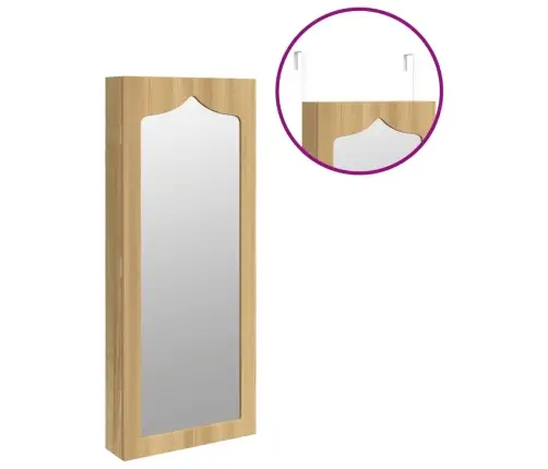 Seinale Kinnitatav Peegliga Ehetekapp, 37,5X10X90 Cm