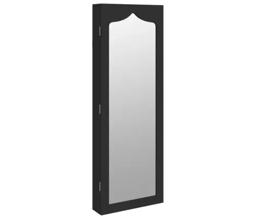 Seinale Kinnitatav Peegliga Ehetekapp, Must, 37,5X10X106 Cm