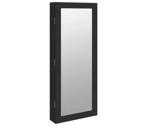 Sienas Rotaslietu Skapītis Ar Led, Melns Vidaxl