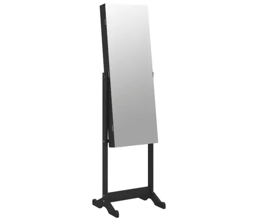 Eraldiseisev Peegliga Ehetekapp, Must, 42 X 38 X 152 Cm