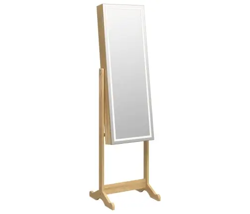 Veidrodinė Papuošalų Spintelė Su Led, Laisvai Pastatoma