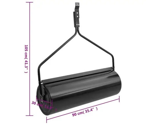 Sodo Vejos Volas Stumiamas, Juodos Spalvos, Geležis 63L