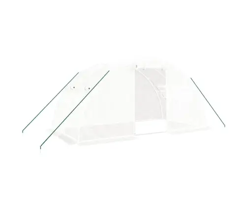 Siltumnīca Ar Tērauda Rāmi, Balta, 8 M², 4X2X2 M Vidaxl