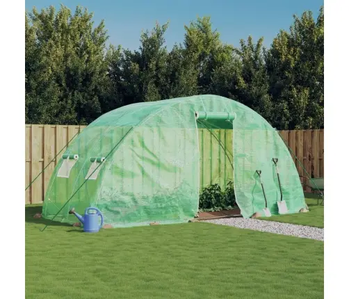 Kasvuhoone Terasraamiga, Roheline, 10 M², 5X2X2,3 M