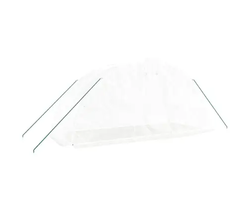 Siltumnīca Ar Tērauda Rāmi, Balta, 10 M² 5X2X2,3 M Vidaxl