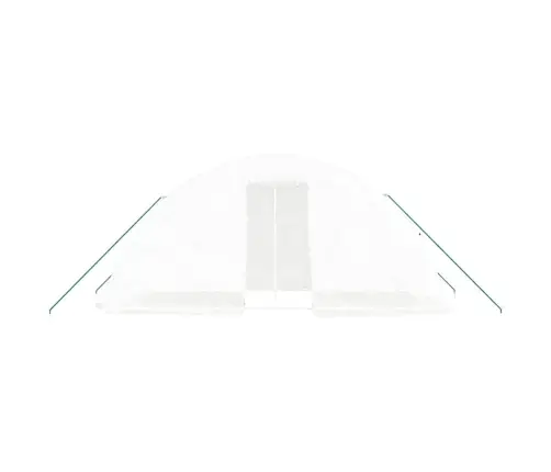 Siltumnīca Ar Tērauda Rāmi, Balta, 10 M² 5X2X2,3 M Vidaxl