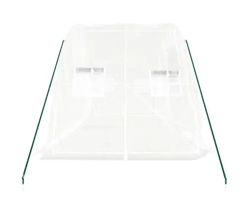 Siltumnīca Ar Tērauda Rāmi, Balta, 10 M² 5X2X2,3 M Vidaxl