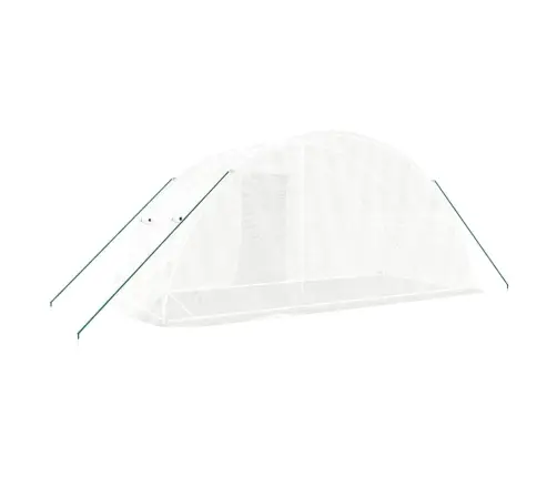 Siltumnīca Ar Tērauda Rāmi, Balta, 10 M² 5X2X2,3 M Vidaxl