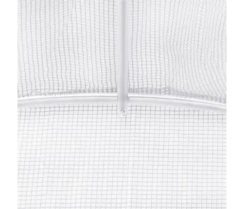 Siltumnīca Ar Tērauda Rāmi, Balta, 10 M² 5X2X2,3 M Vidaxl