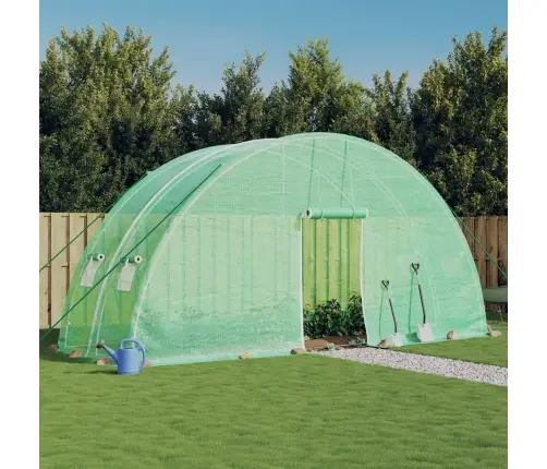 Siltumnīca Ar Tērauda Rāmi, Zaļa, 12 M², 6X2X2,85 M Vidaxl