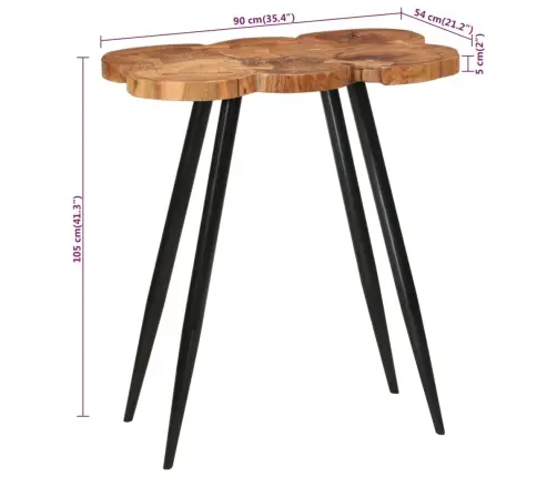 Palkidest Baarilaud, 90 X 54 X 105 cm Akaatsiapuit