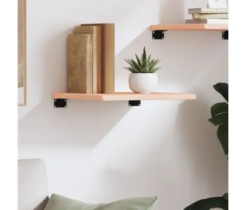 Sienas Plaukts, 40X40X2 Cm, Neapstrādāts Ozola Masīvkoks Vidaxl