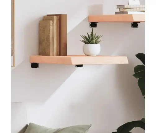 Sienas Plaukts, 40X60X(2-6) Cm, Neapstrādāts Ozola Masīvkoks Vidaxl