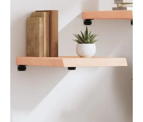 Sienas Plaukts, 40X60X(2-6) Cm, Neapstrādāts Ozola Masīvkoks Vidaxl