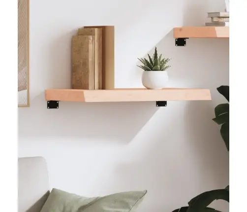 Sienas Plaukts, 60X30X(2-6) Cm, Neapstrādāts Ozola Masīvkoks Vidaxl