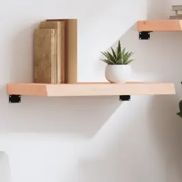 Sienas Plaukts, 60X30X(2-6) Cm, Neapstrādāts Ozola Masīvkoks Vidaxl