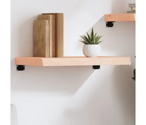 Sienas Plaukts, 60X40X(2-6) Cm, Neapstrādāts Ozola Masīvkoks Vidaxl