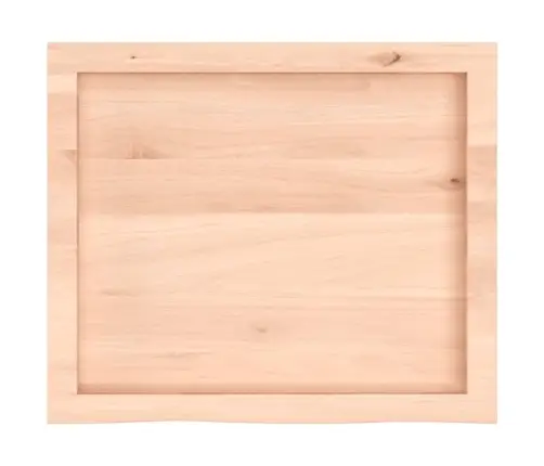 Sienas Plaukts, 60X50X(2-6) Cm, Neapstrādāts Ozola Masīvkoks Vidaxl