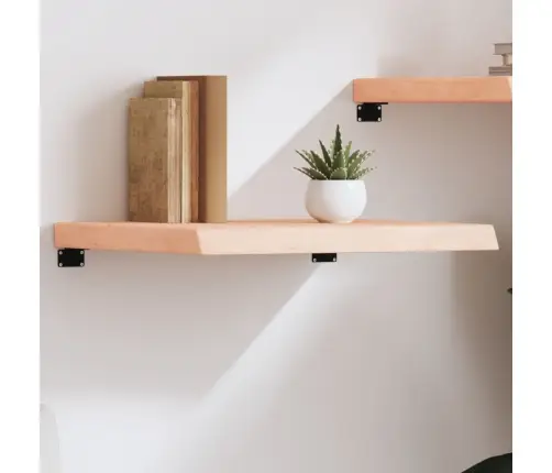 Sienas Plaukts, 60X50X(2-6) Cm, Neapstrādāts Ozola Masīvkoks Vidaxl