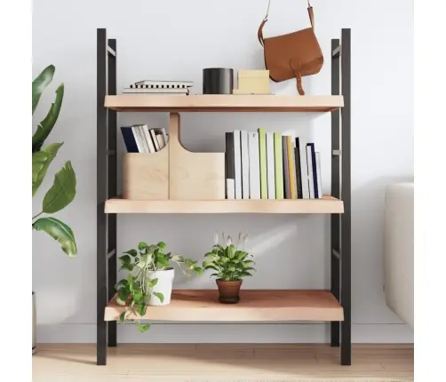 Sienas Plaukts, 80X50X(2-6) Cm, Neapstrādāts Ozola Masīvkoks Vidaxl