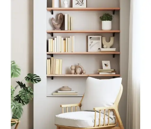 Sieninė Lentyna, 100X20X2cm Neapdorotas Ąžuolo Masyvas