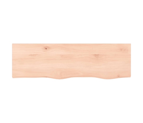 Sienas Plaukts, 100X30X(2-6) Cm, Neapstrādāts Ozola Masīvkoks Vidaxl