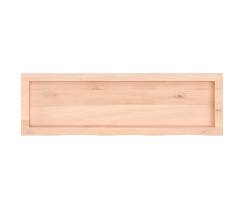 Sienas Plaukts, 100X30X(2-6) Cm, Neapstrādāts Ozola Masīvkoks Vidaxl