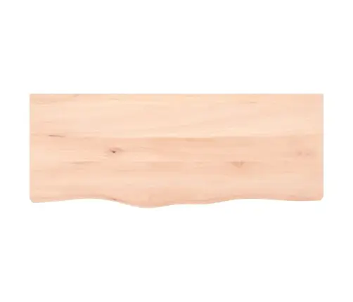 Sienas Plaukts, 100X40X(2-6) Cm, Neapstrādāts Ozola Masīvkoks Vidaxl