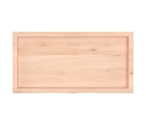 Sienas Plaukts, 100X50X(2-4) Cm, Neapstrādāts Ozola Masīvkoks Vidaxl