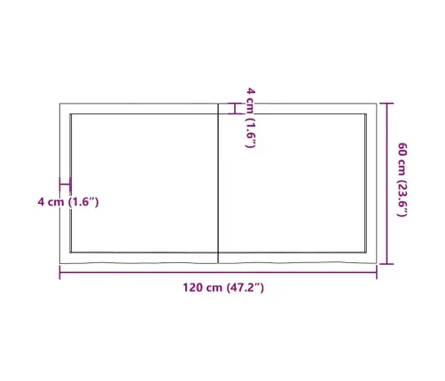 Seinariiul, 120X60X(2-6) cm Töötlemata Tammepuit Seinariiul, 120X60X(2-6) cm Töötlemata Tammepuit