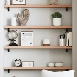 Seinariiul, Helepruun, 80 X 10 X 4 cm Töödeldud Tammepuit Seinariiul, Helepruun, 80 X 10 X 4 cm Töödeldud Tammepuit