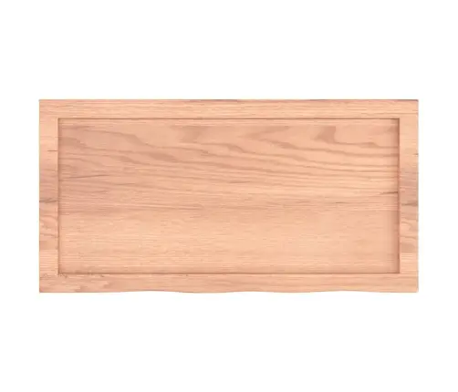 Sienas Plaukts, Gaiši Brūns, 80X40X(2-4) Cm, Ozola Masīvkoks Vidaxl