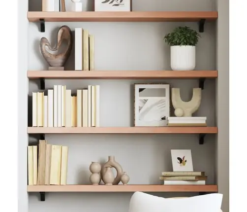 Sieninė Lentyna, Šviesiai Ruda, 100X20X4cm Ąžuolo Masyvas