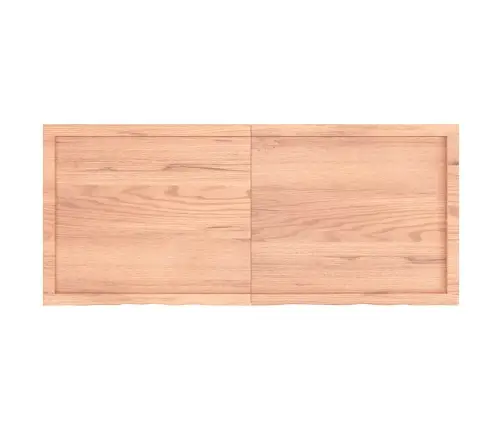 Sienas Plaukts, Gaiši Brūns, 140X60X(2-6) Cm, Ozola Masīvkoks Vidaxl