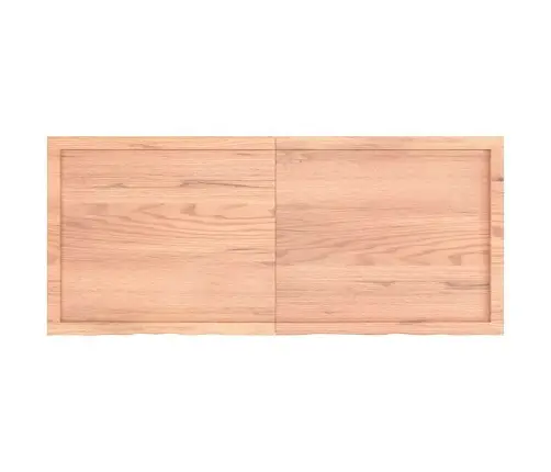 Sienas Plaukts, Gaiši Brūns, 140X60X(2-6) Cm, Ozola Masīvkoks Vidaxl