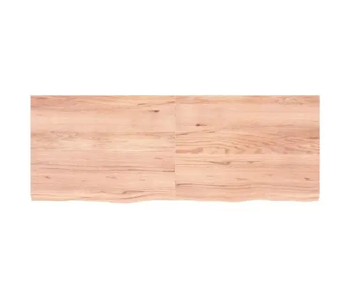 Sienas Plaukts, Gaiši Brūns, 160X60X(2-4) Cm, Ozola Masīvkoks Vidaxl