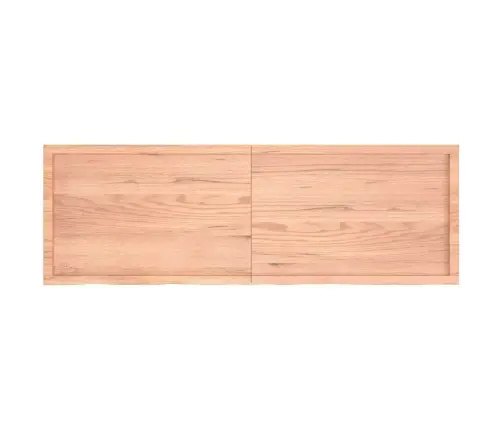 Sienas Plaukts, Gaiši Brūns, 180X60X(2-4) Cm, Ozola Masīvkoks Vidaxl