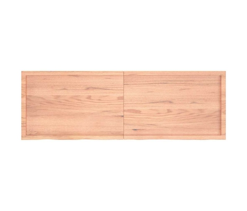 Sienas Plaukts, Gaiši Brūns, 180X60X(2-6) Cm, Ozola Masīvkoks Vidaxl