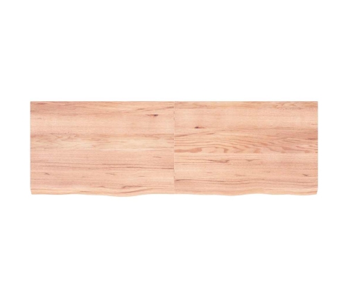 Sienas Plaukts, Gaiši Brūns, 180X60X(2-6) Cm, Ozola Masīvkoks Vidaxl