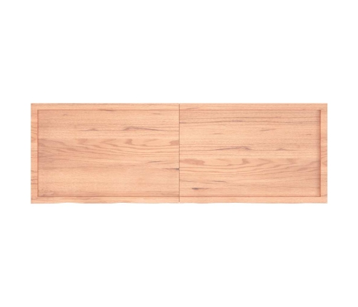 Sienas Plaukts, Gaiši Brūns, 180X60X(2-6) Cm, Ozola Masīvkoks Vidaxl