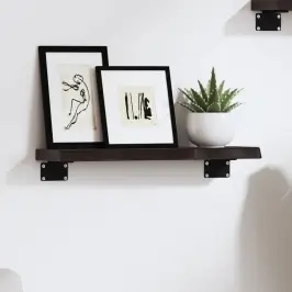 Sieninė Lentyna, Tamsiai Ruda, 40X10X2 cm Ąžuolo Masyvas