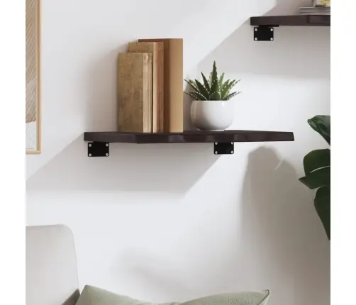 Sieninė Lentyna, Tamsiai Ruda, 40X20X2 cm Ąžuolo Masyvas