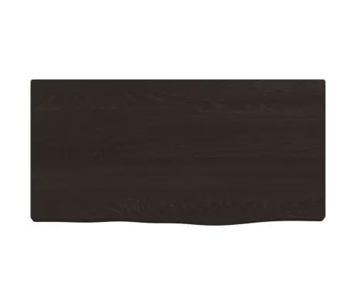 Sieninė Lentyna, Tamsiai Ruda, 40X20X2 cm Ąžuolo Masyvas