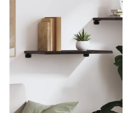 Sieninė Lentyna, Tamsiai Ruda, 60X30X2 cm Ąžuolo Masyvas