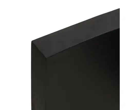 Sienas Plaukts, Tumši Brūns, 80X30X(2-6) Cm, Ozola Masīvkoks Vidaxl