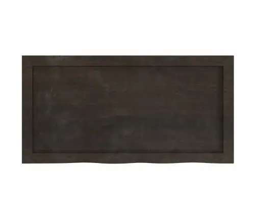 Sienas Plaukts, Tumši Brūns, 80X40X(2-4) Cm, Ozola Masīvkoks Vidaxl